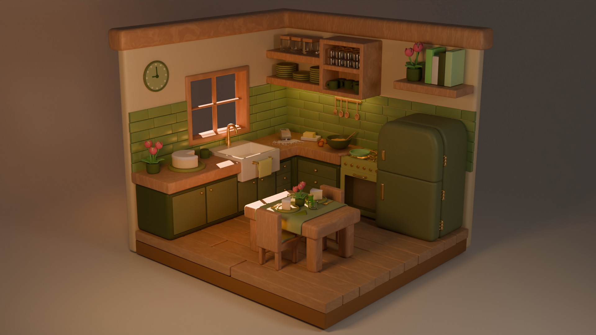 Isometric Kitchen