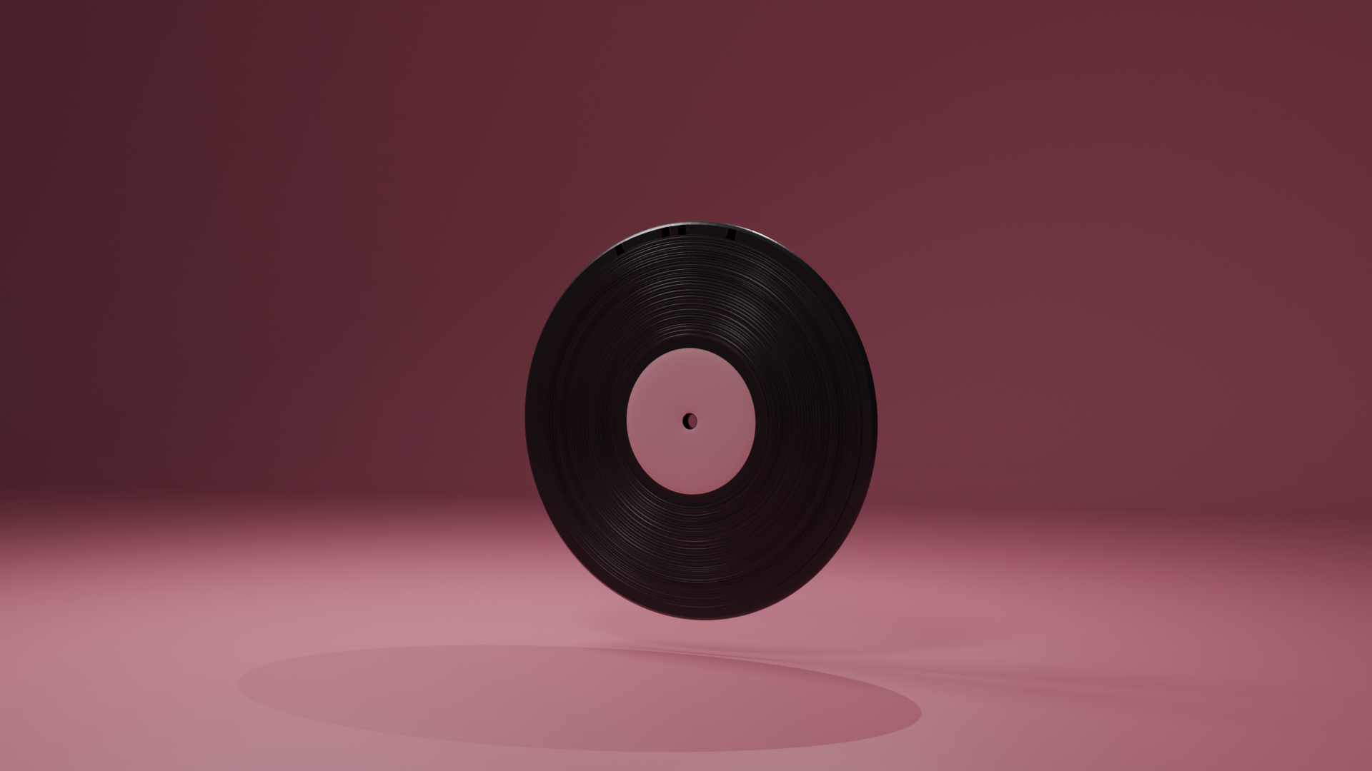 Vinyl disc element of the totem